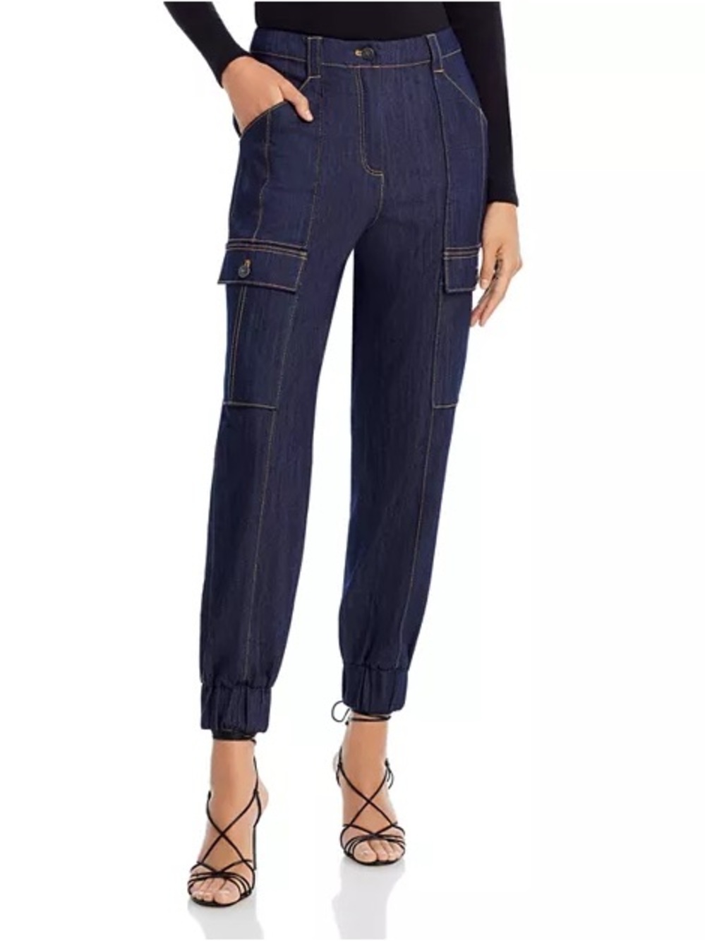 CINQ A SEPT Kelly Denim Cargo Pants (J4)